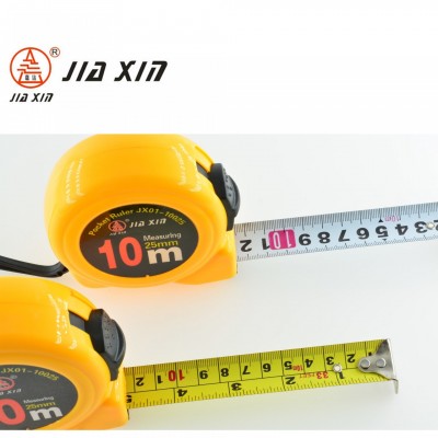 10m Steel Tape Measure with Nylon Coated Dual Blade and Magnetic Hook